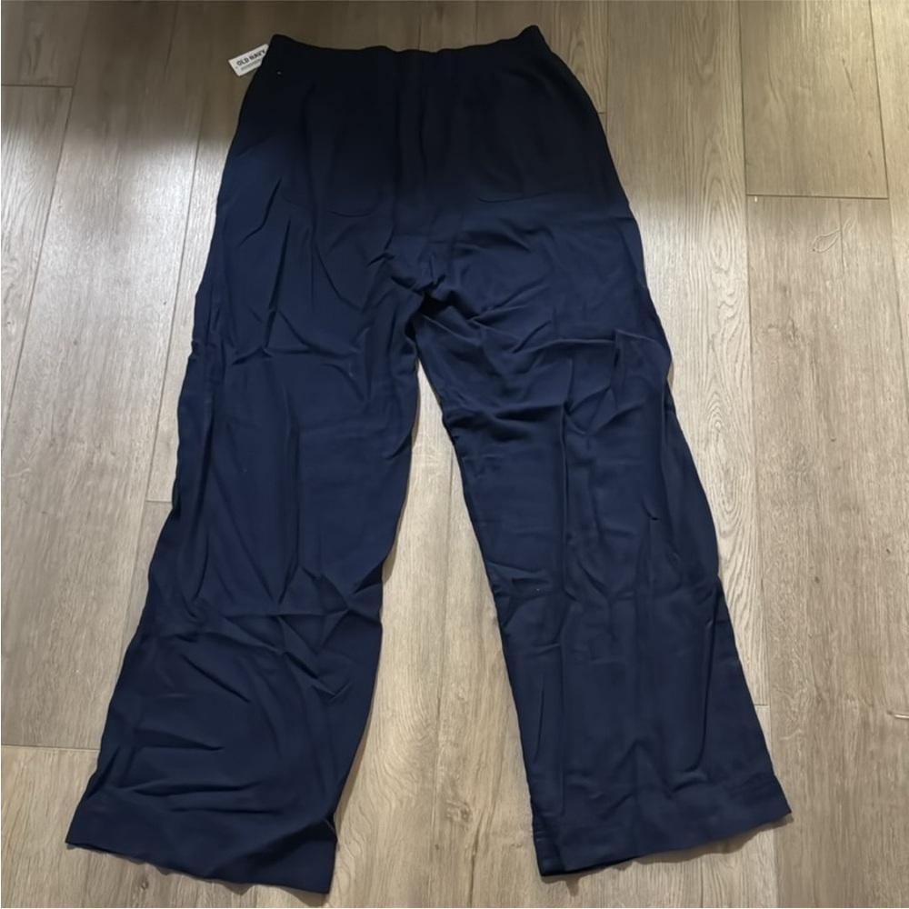 NEW! Indigo High-Waisted Linen-Blend Wide-Leg Pants - Multiple Sizes 🩷 - Picture 10 of 11